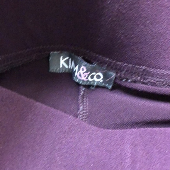 Kim & Co. High Rise Brazil Knit Palazzo Zen Pant - Picture 2 of 6